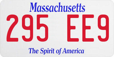 MA license plate 295EE9