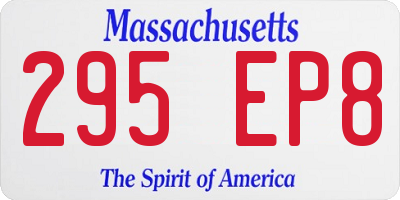 MA license plate 295EP8