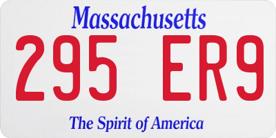 MA license plate 295ER9