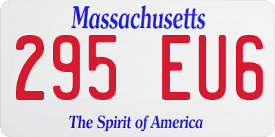 MA license plate 295EU6