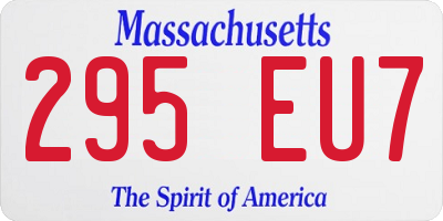 MA license plate 295EU7