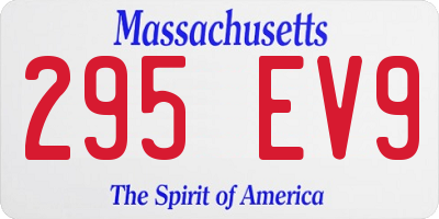 MA license plate 295EV9