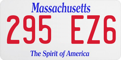 MA license plate 295EZ6