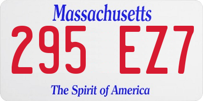 MA license plate 295EZ7