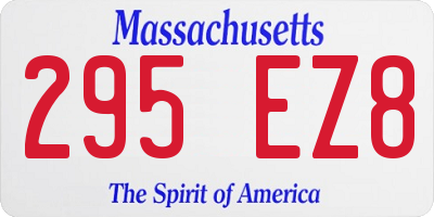 MA license plate 295EZ8