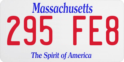 MA license plate 295FE8