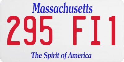 MA license plate 295FI1