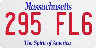 MA license plate 295FL6