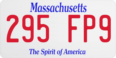 MA license plate 295FP9