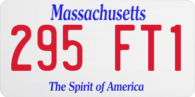 MA license plate 295FT1