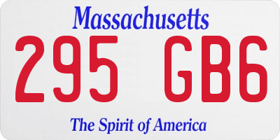 MA license plate 295GB6