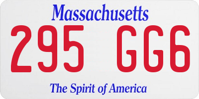 MA license plate 295GG6