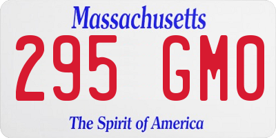MA license plate 295GM0