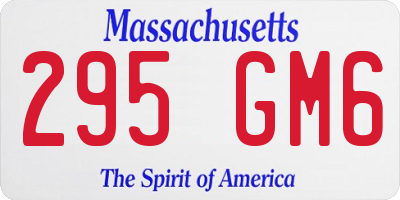 MA license plate 295GM6