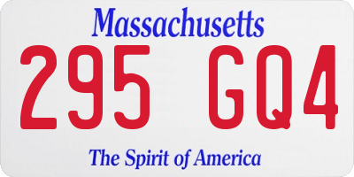 MA license plate 295GQ4
