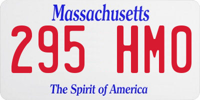 MA license plate 295HM0