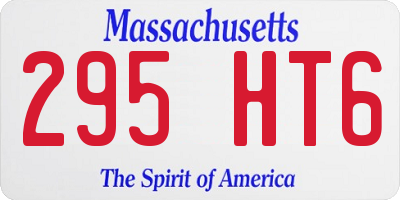 MA license plate 295HT6
