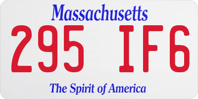 MA license plate 295IF6