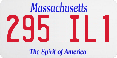 MA license plate 295IL1