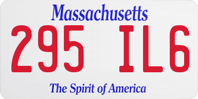 MA license plate 295IL6