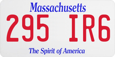 MA license plate 295IR6