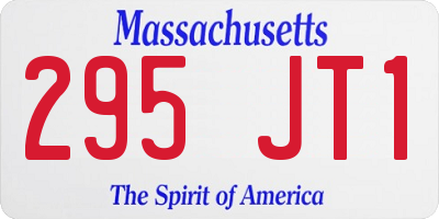 MA license plate 295JT1
