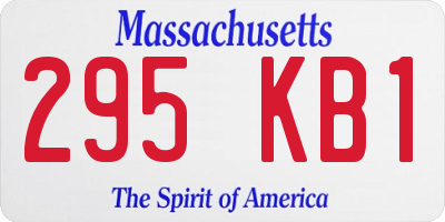 MA license plate 295KB1