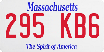 MA license plate 295KB6