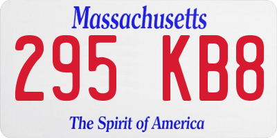 MA license plate 295KB8