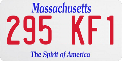 MA license plate 295KF1