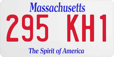 MA license plate 295KH1