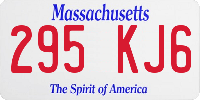 MA license plate 295KJ6