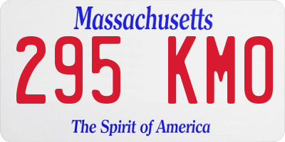 MA license plate 295KM0