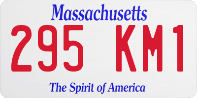 MA license plate 295KM1