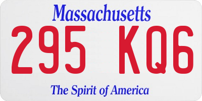 MA license plate 295KQ6