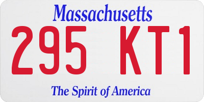 MA license plate 295KT1
