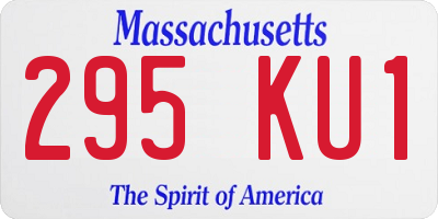 MA license plate 295KU1
