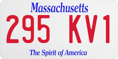 MA license plate 295KV1