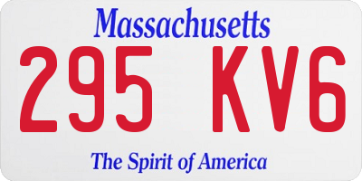 MA license plate 295KV6