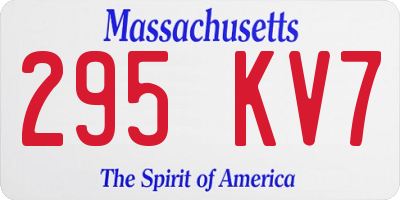 MA license plate 295KV7