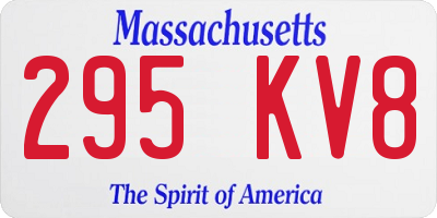 MA license plate 295KV8