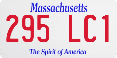 MA license plate 295LC1