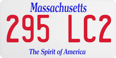 MA license plate 295LC2