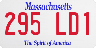 MA license plate 295LD1