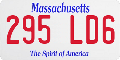 MA license plate 295LD6