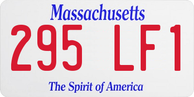 MA license plate 295LF1