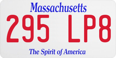MA license plate 295LP8