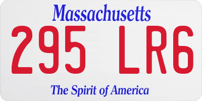 MA license plate 295LR6