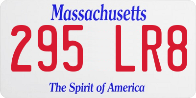 MA license plate 295LR8