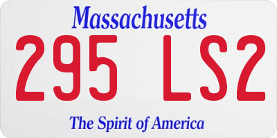 MA license plate 295LS2